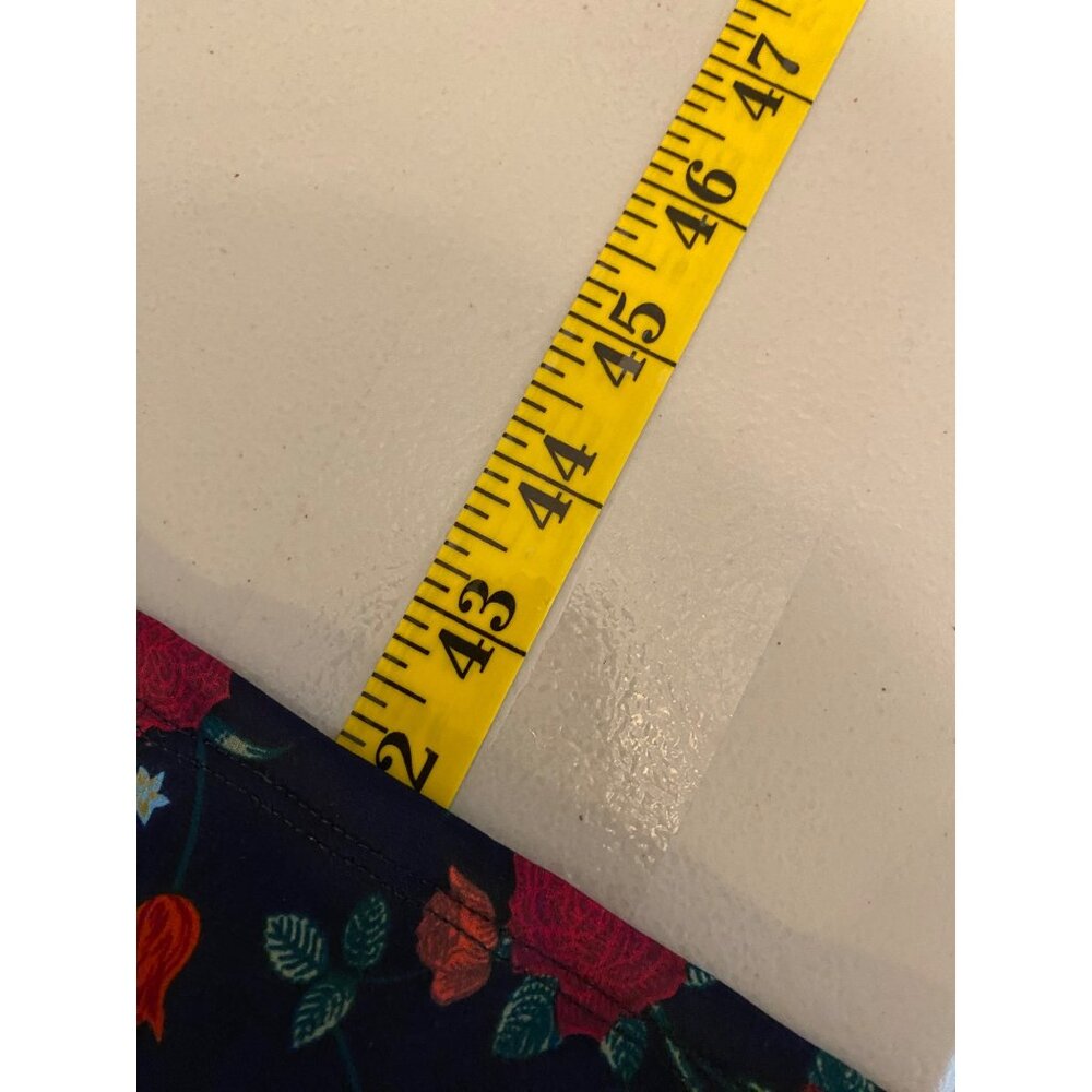 LuLaRoe Maxi Skirt Navy Red Orange Green Rainbow Large - Picture 6 of 7